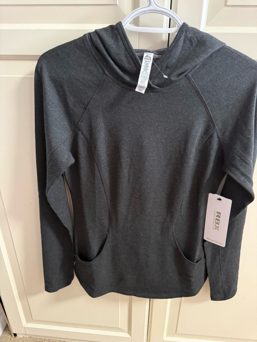 RBX Black & Heather Gray Hooded Pullover